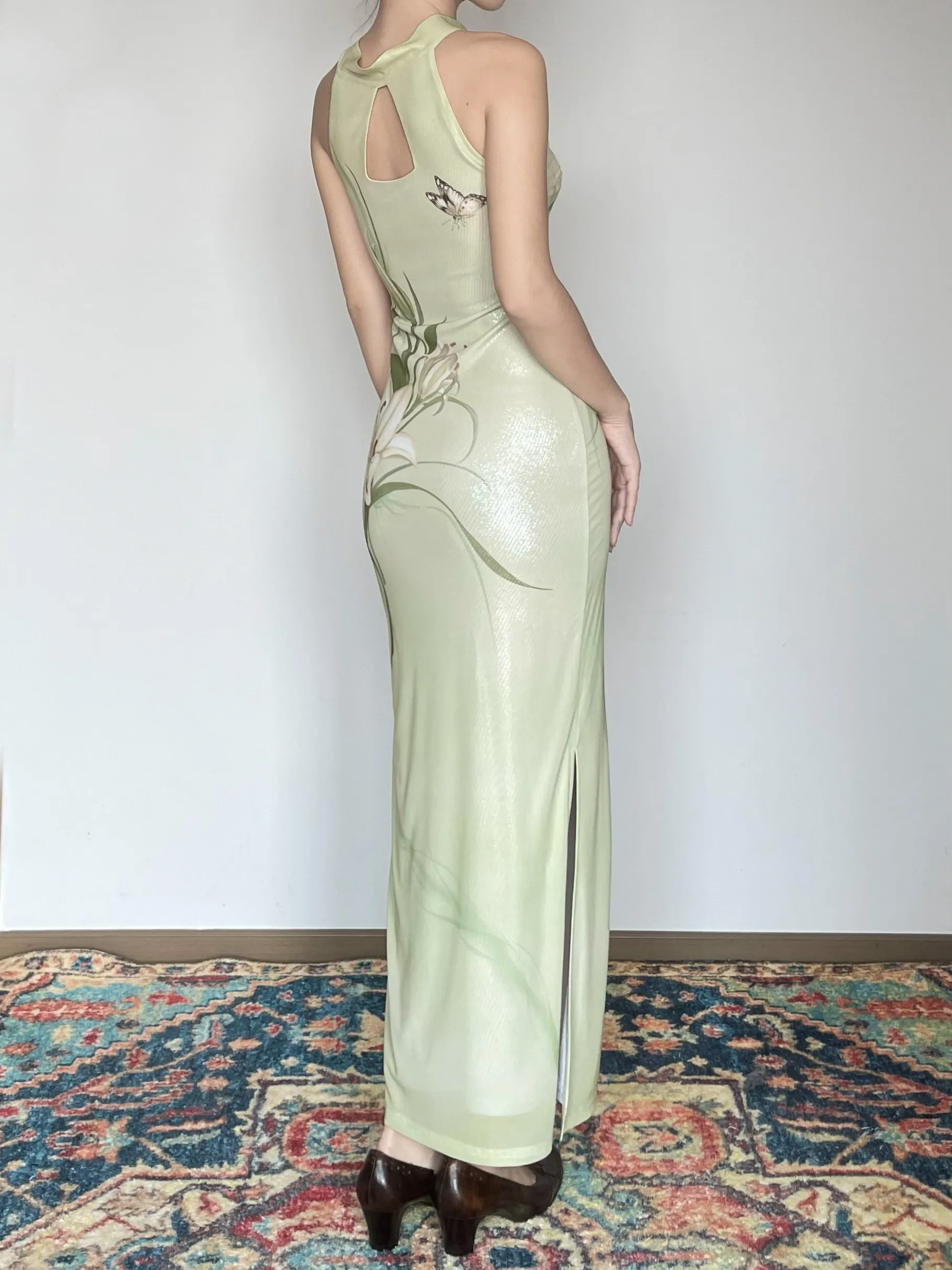 CHEERART Lily Floral Mint Gree - Women'S Green Formal Wear recension och pris