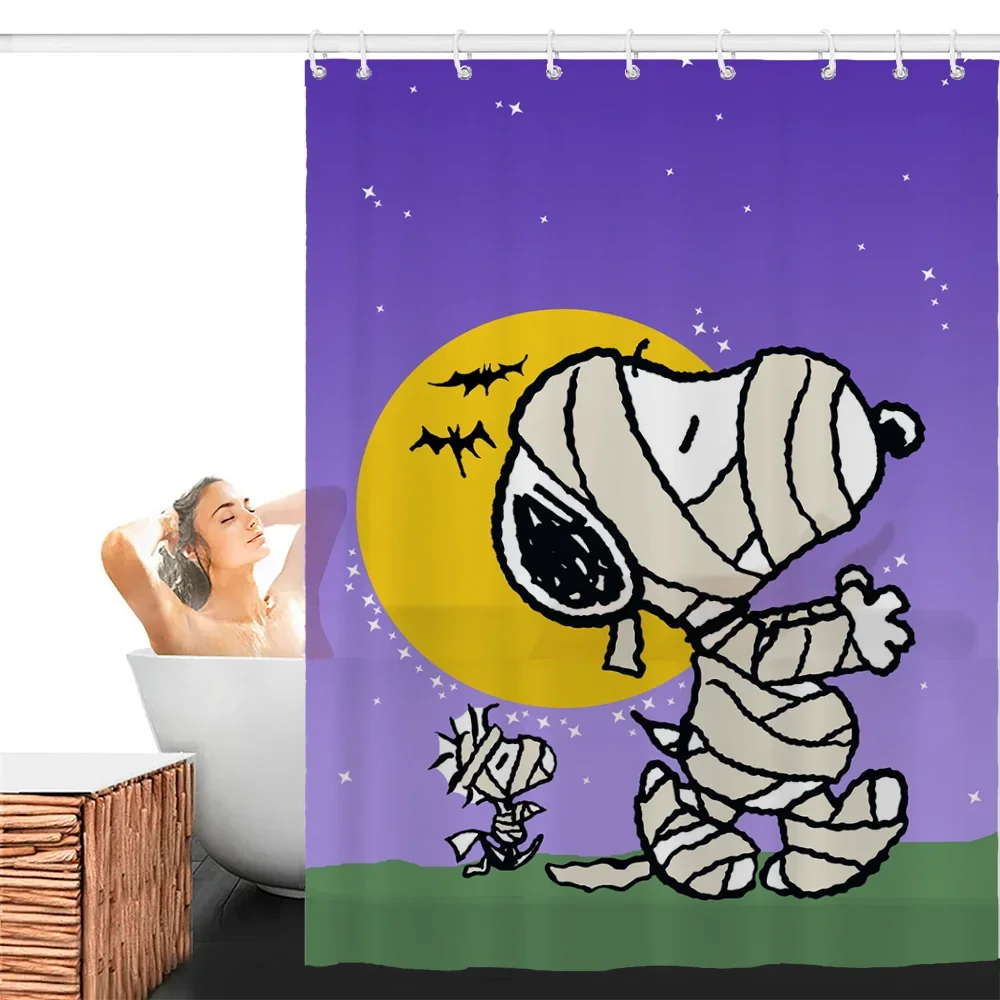 Bathroom Shower Curtain Home Tentacles Snoopy Washable Waterproof Fabric Shower Curtain Curtains in the Bathroom Items Bath