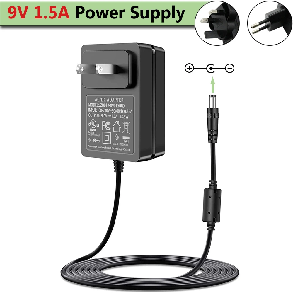 

9V AC Power Adapter Printer Charger Cord for Brother Label Maker P-Touch PT-D210 PTD 210 PT-D200VP PTH110 Brother AD-24 AD-24ES