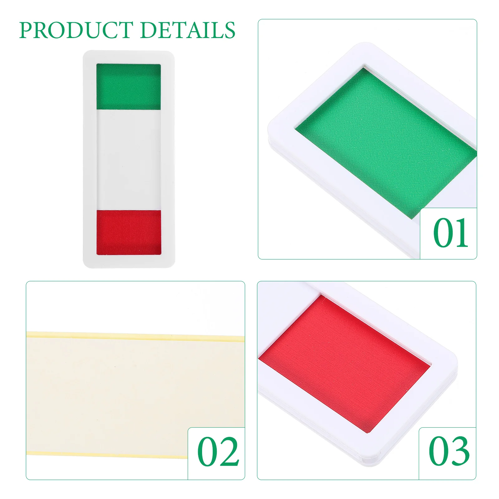 

Acrylic Privacy Sign Door Plate Slider Indicator Office Signage Vacant Restroom Signboard Red Green Status Clear