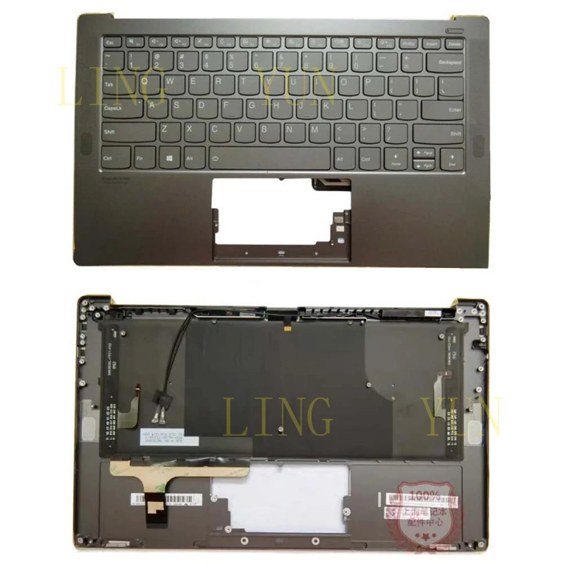 

Z Для Lenovo YOGA S940-14 S940-14IIL: Корпус C с клавиатурой и подставкой для рук, серый