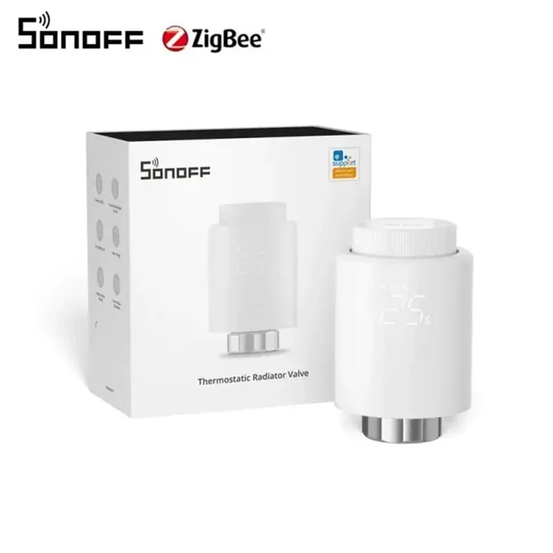 

Smart Home Zigbee 3.0 Temperature Control Valve SONOFF TRVZB Easy Micro APP Remote Control via eWeLink Alexa Google ZBDongle-P