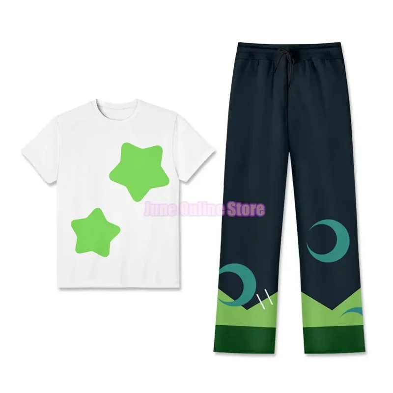 Luz Noceda Hunter Cosplay The Owl Cos House Costume Men Women T-Shirt Hoodie Pants Short Sleeve Shirt Casual Streetwear Pullover