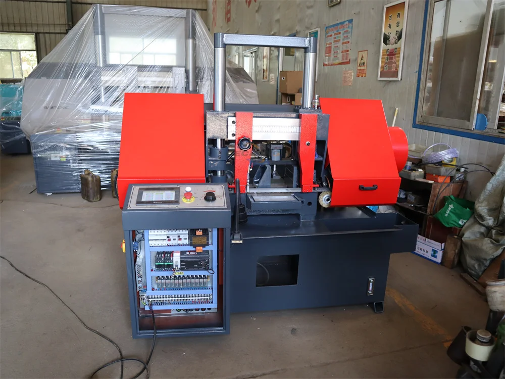 GHS4230 Hot Sale CNC Pipe Cutting Equipment Horizontal Automatic Band Saw Cutting Machine Mechanical Tension Method Motor Core