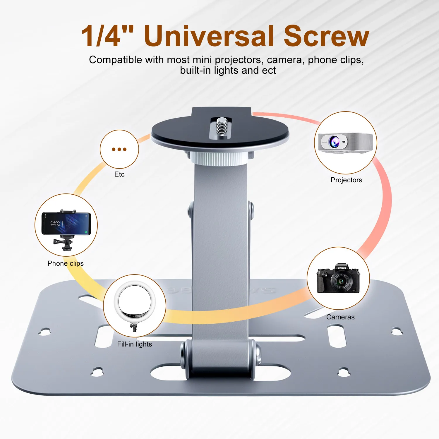 سالانج الشظية/الأسود العارض جدار جبل حامل سقف قوس حامل ل P92 ماكس ل HY300 HY300 برو J15 HY320 جهاز عرض صغير