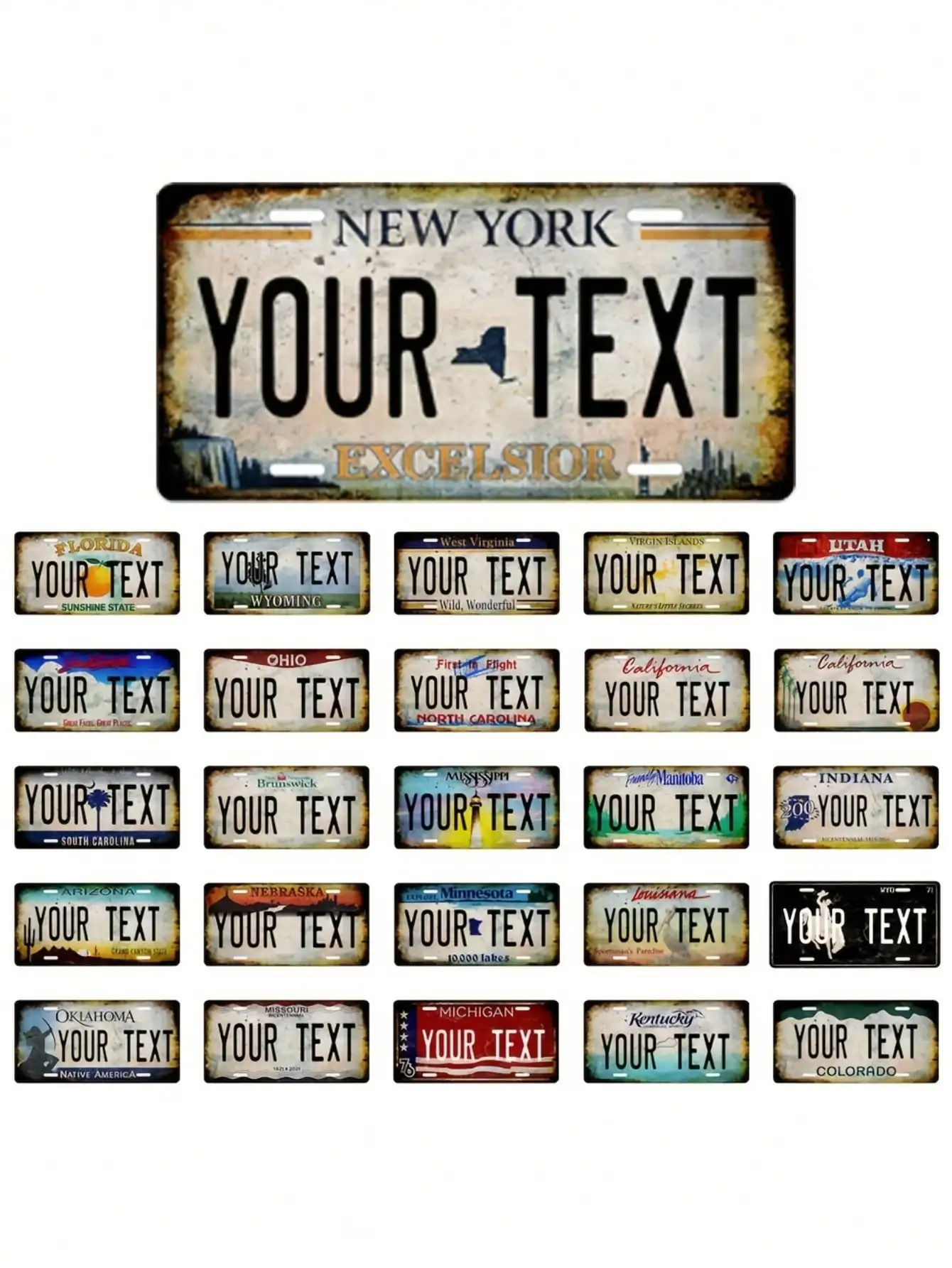 

Custom Aluminum Sign Plaque Wall Art Decor Personalized Gift 6x12