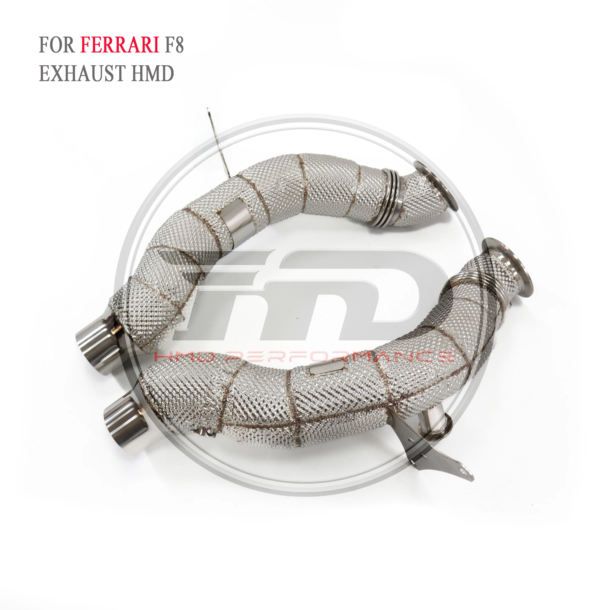 

for Ferrari F8 Downpipe 3.9T Exhaust SS304 Direct bolt installation Support customization HMD