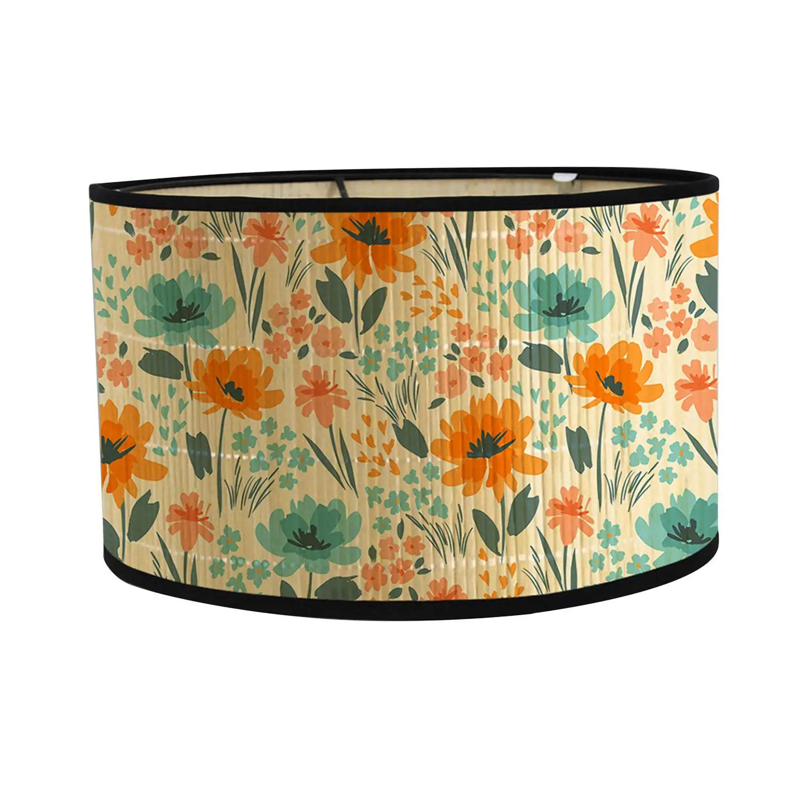 Bamboo Lamp Shade Classic Bamboo Ceiling Light Cover Rustic Chandelier Lamp Lampshade for Bedroom Living Room Farmhouse Dorm Bar