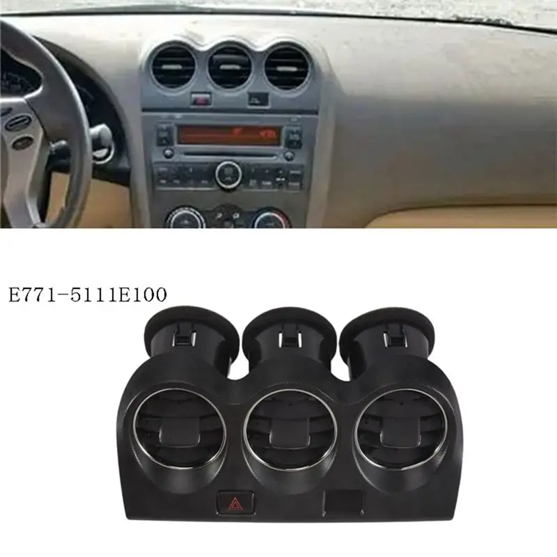 A13F-For Nissan Altima 2006-2012 Dash Air-Conditioning Fresh Air Outlet Vent Center Grille Air Window E771-5111E100