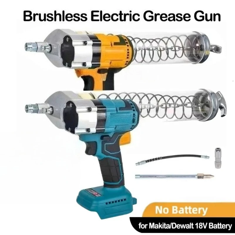 800CC Electric Grease Gun Wireless Fully Automatic High-Pressure Excavator Specific for Makita/Dewalt/milwaukee Battery