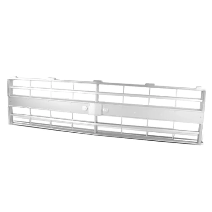 

Factory Style Front Bumper Grill Assembly with Non Moulding Holes for Chevy Blazer C K R VSeries Suburban 19851988 Polished Chr