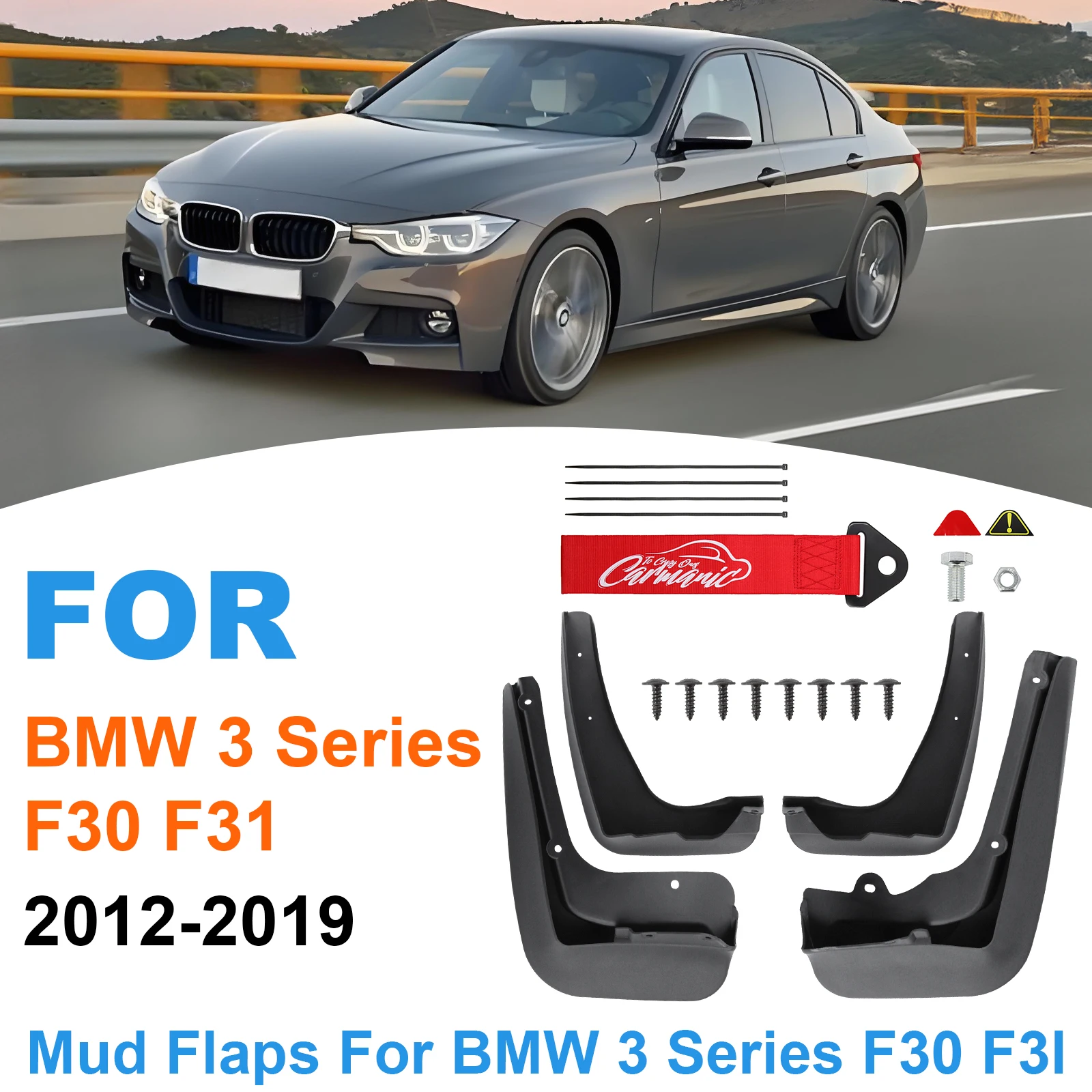 

Car Mud Flaps For BMW 3 Series F30 F31 2012 - 2018 Mudflaps Splash Guards 316i 318 320i 328i 335i OE# 82162218983 & 82162218984