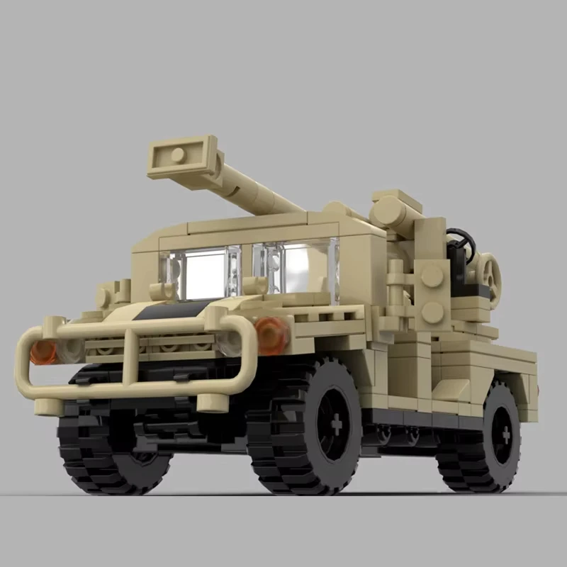 289PCSMOC combat equipment anti-tank gun armored vehicle model DIY assembly building block toys children's birthday gift