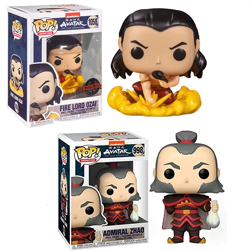 Funko Pop Avatar The Last Airbender #998 Admiral Zhao #1058 Fire Lord Ozai Funko Pop Аниме Фигурки игрушки куклы