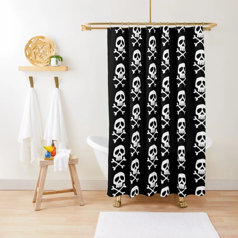 

Captain Harlock Skull Shower Curtain Bathtub Washable Waterproof Fabric Shower Anti-Mold Waterproof Shower Window Curtain