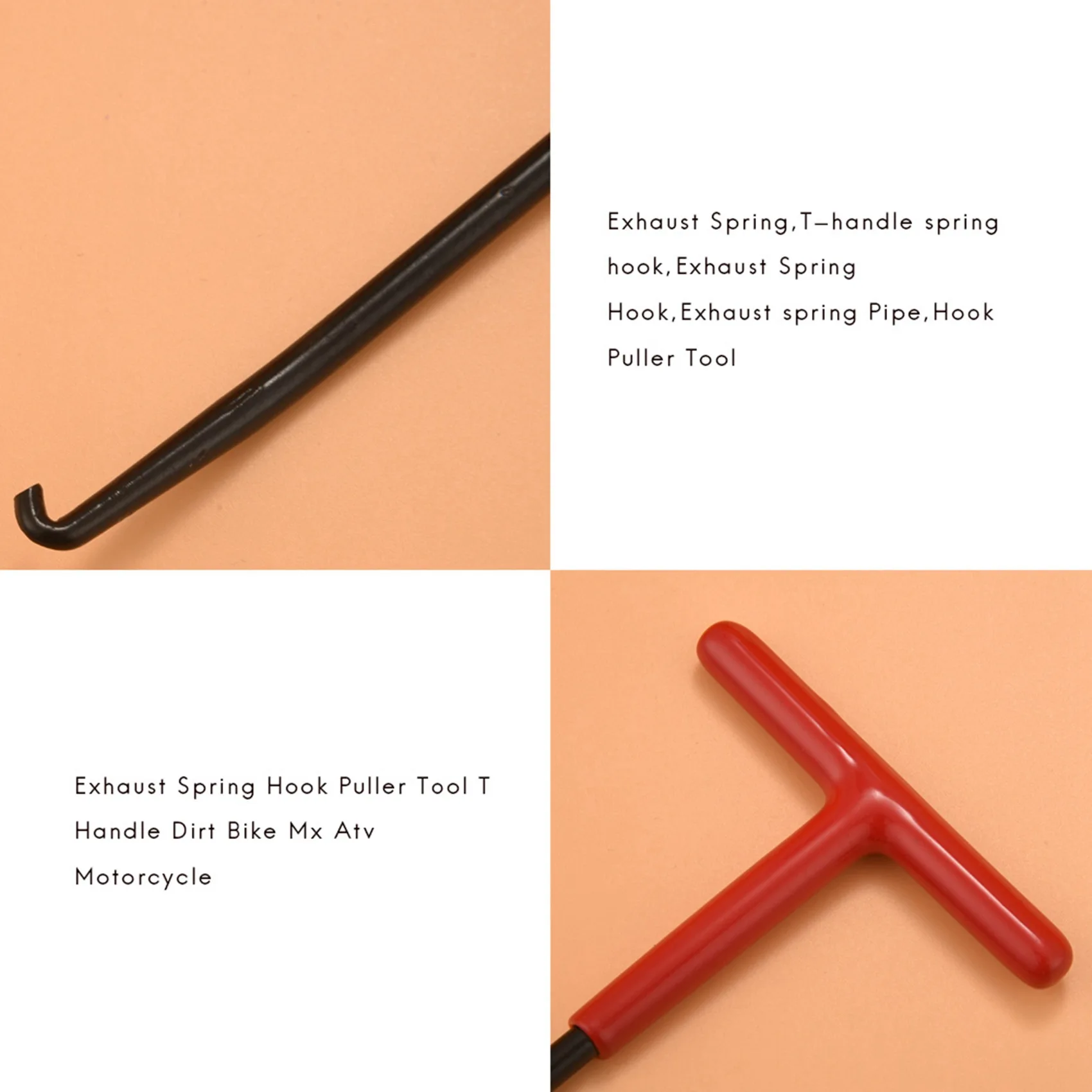 Инструмент для съемника крюка выхлопной пружины, Т-образная ручка, велосипед для грязи, мотоцикл Mx Atv