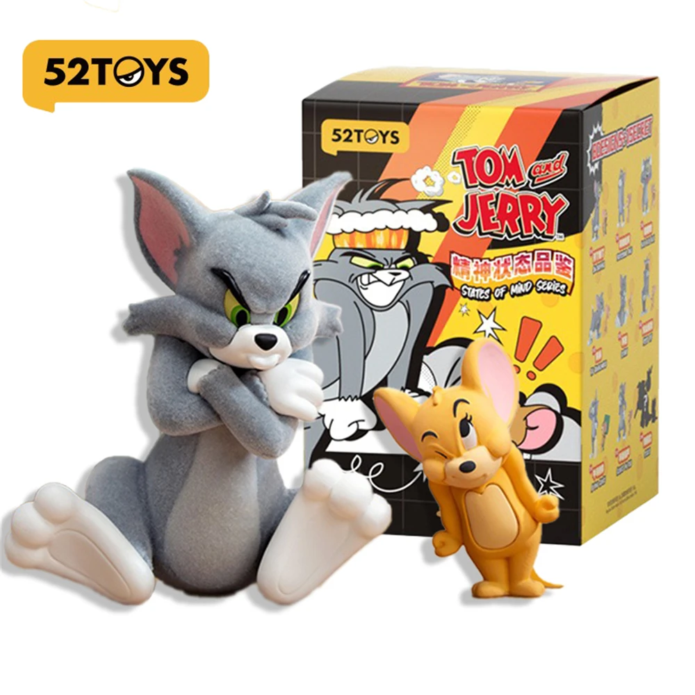 52SPEELGOED TOM en JERRY Mentale staat proeverij Trendy figuur verzamelcadeau Desktopdecoratie Blind Box