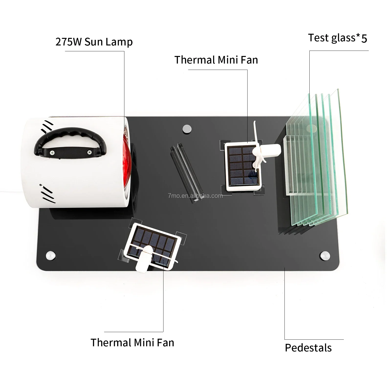 2025/7mo Professional Solar Film Transmission Meter Testing Machine Window Film Heat Rejection Testing Demonstration Kit