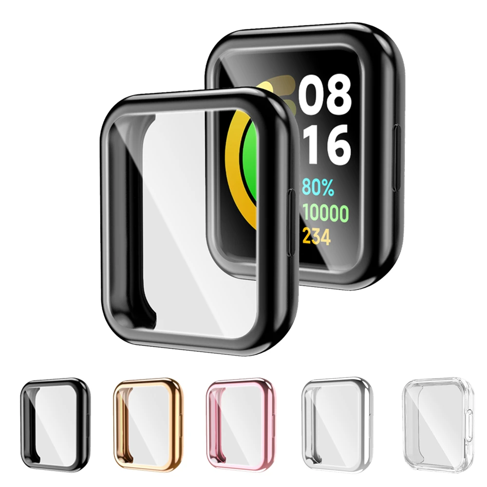 

Plating TPU Case For Redmi Watch 2 Protective Cover For Xiaomi Redmi Horloge 2 Smart Watch Shell Full Screen Protector Sleeve