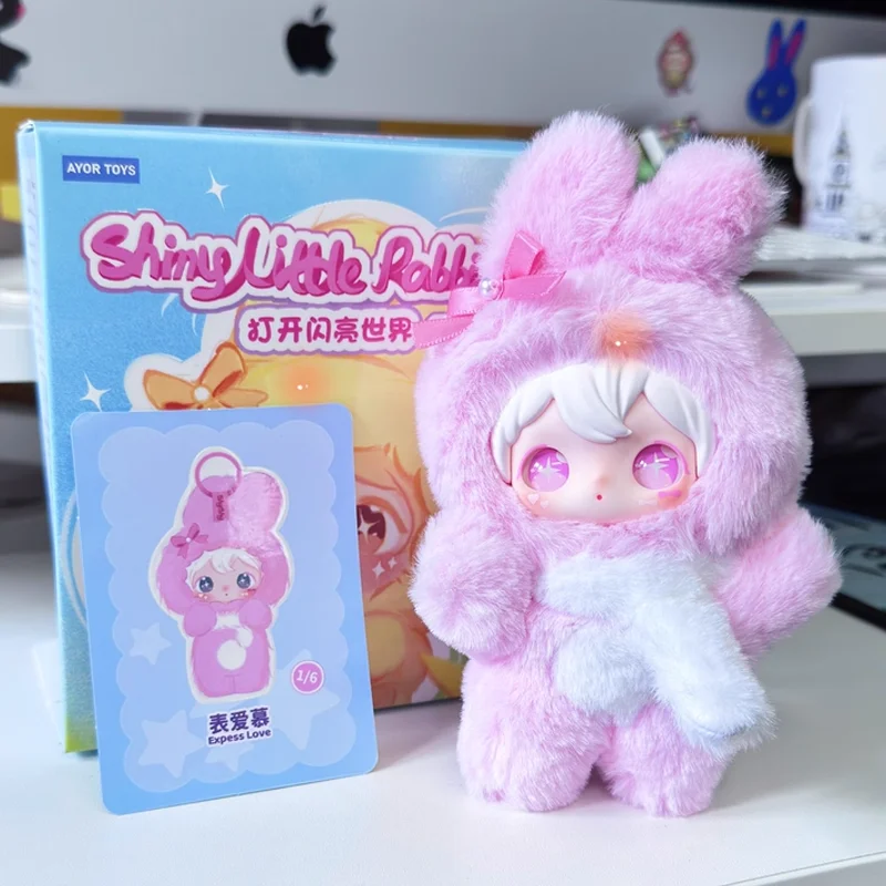 

Ayortoys Shyshy Flashing World Series Collectible Pendants Cute Vinyl Rabbit Design Blind Box Charms for Trendy Toy Lovers