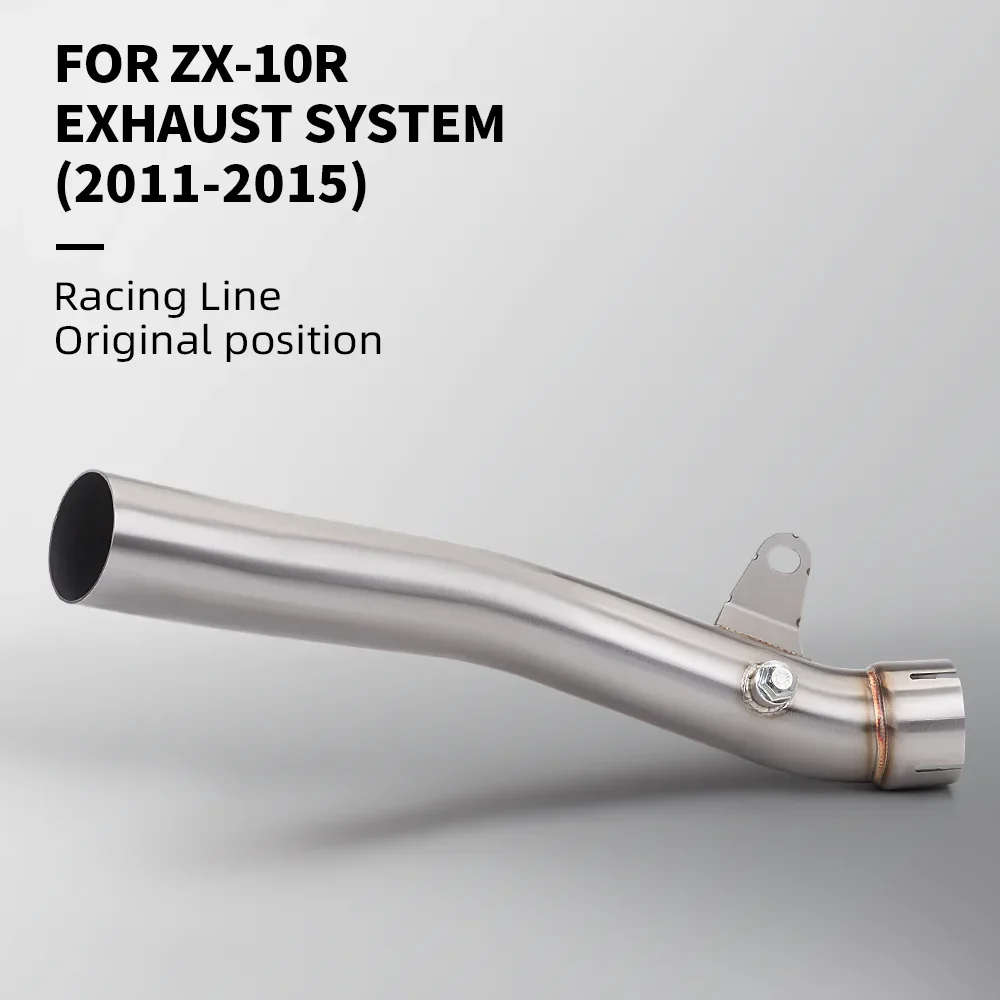 

Slip On For ZX-10R ZX10R 2011 2012 2013 2014 2015 Motorcycle Exhaust Escape Moto Tube Link Pipe Eliminator Enhance
