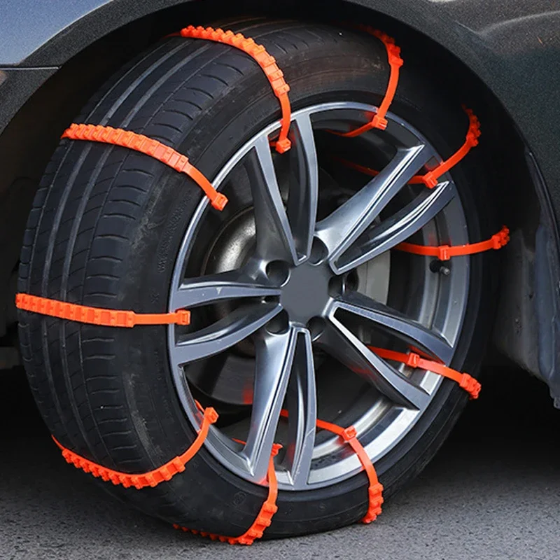 10/20PCs Car Tire Snow Chains Winter Anti-skid Car Wheel Chains Emergency Double Grooves Anti Slip Chain Auto Tyre Accessories