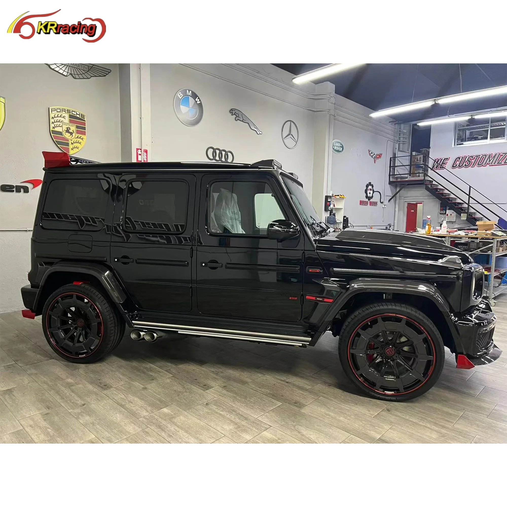 Upgrade Mercedes Kit G63 W464 Carbon Kit Rocket B900 Car Body Kit With Hood Car Bumpers Wing For G Class W464 G63 AMG G500 G550