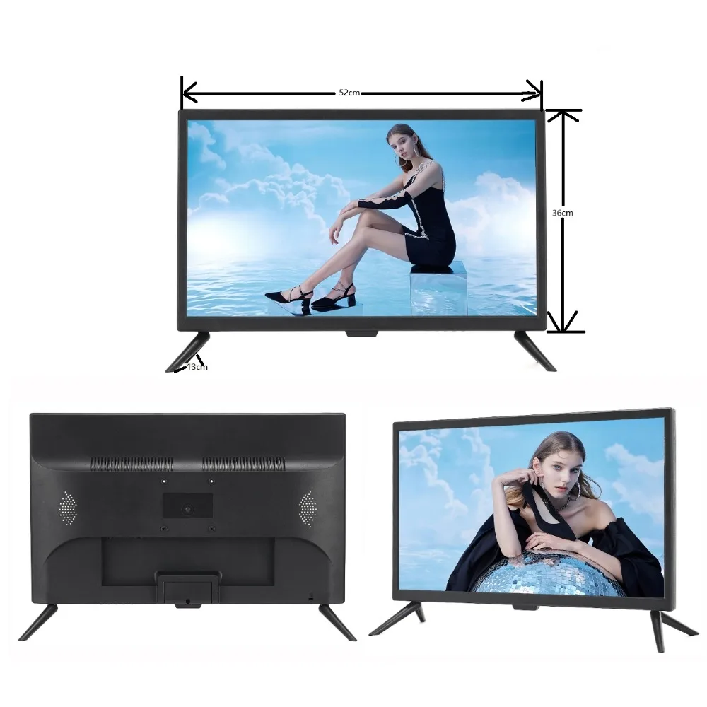 Android Smart TV 19 Polegadas HD LED Televisão Digital WiFi Embutido YouTube Netflix para Quarto Cozinha Hotel Uso