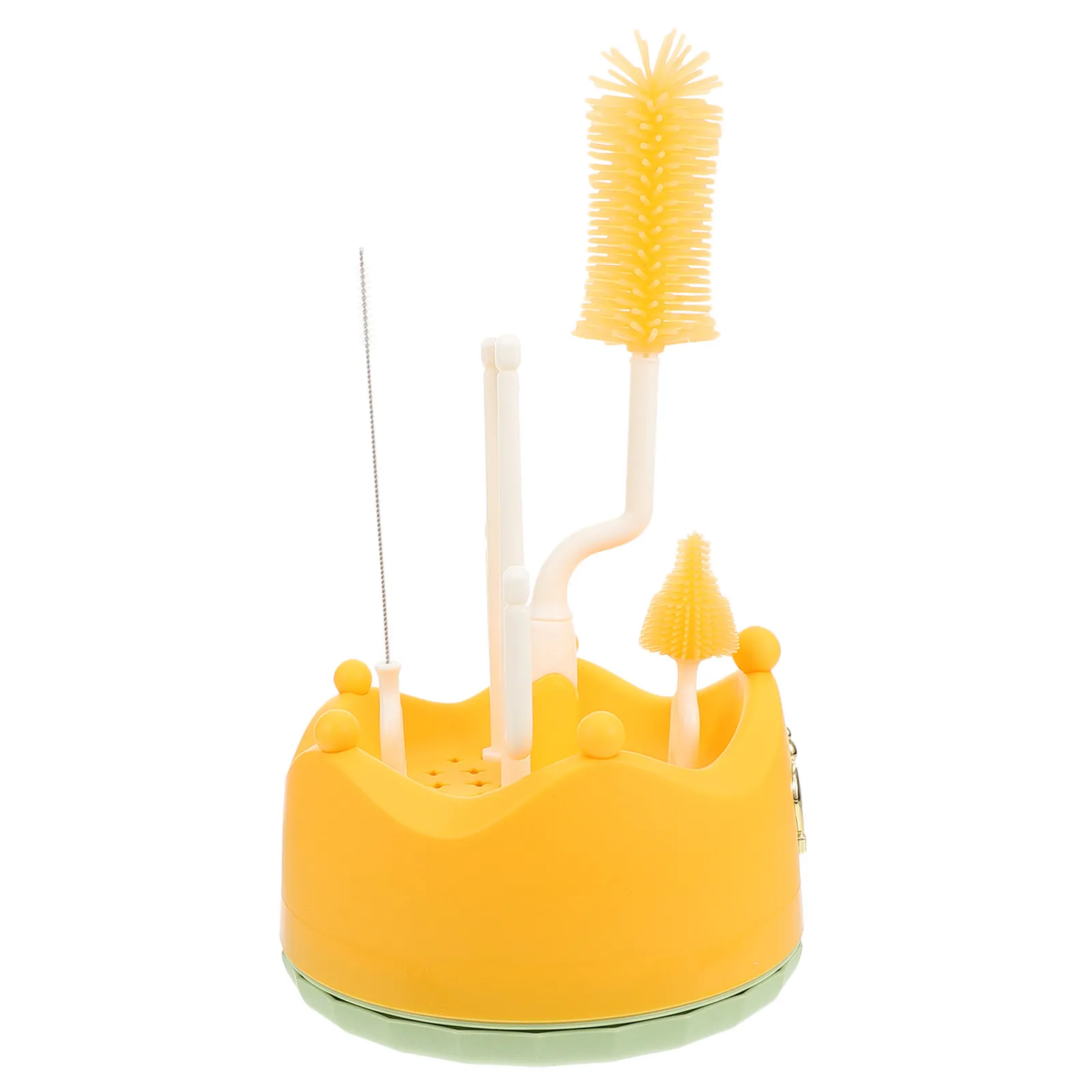

Portable Vertical Baby Bottle Drying Rack Space Saving Compact Design for Bottles Pacifiers Lids Travel Kitchen Countertop