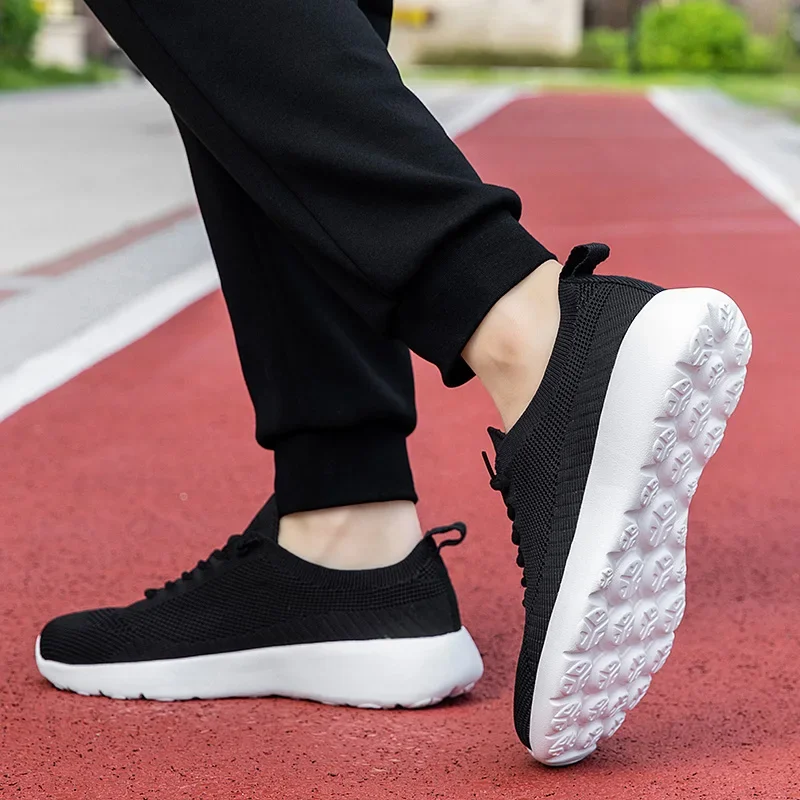 2024 More walking duozoulu men's and women's sports casual shoes soft-soled lightweight mesh shoes low-top belt walking shoes