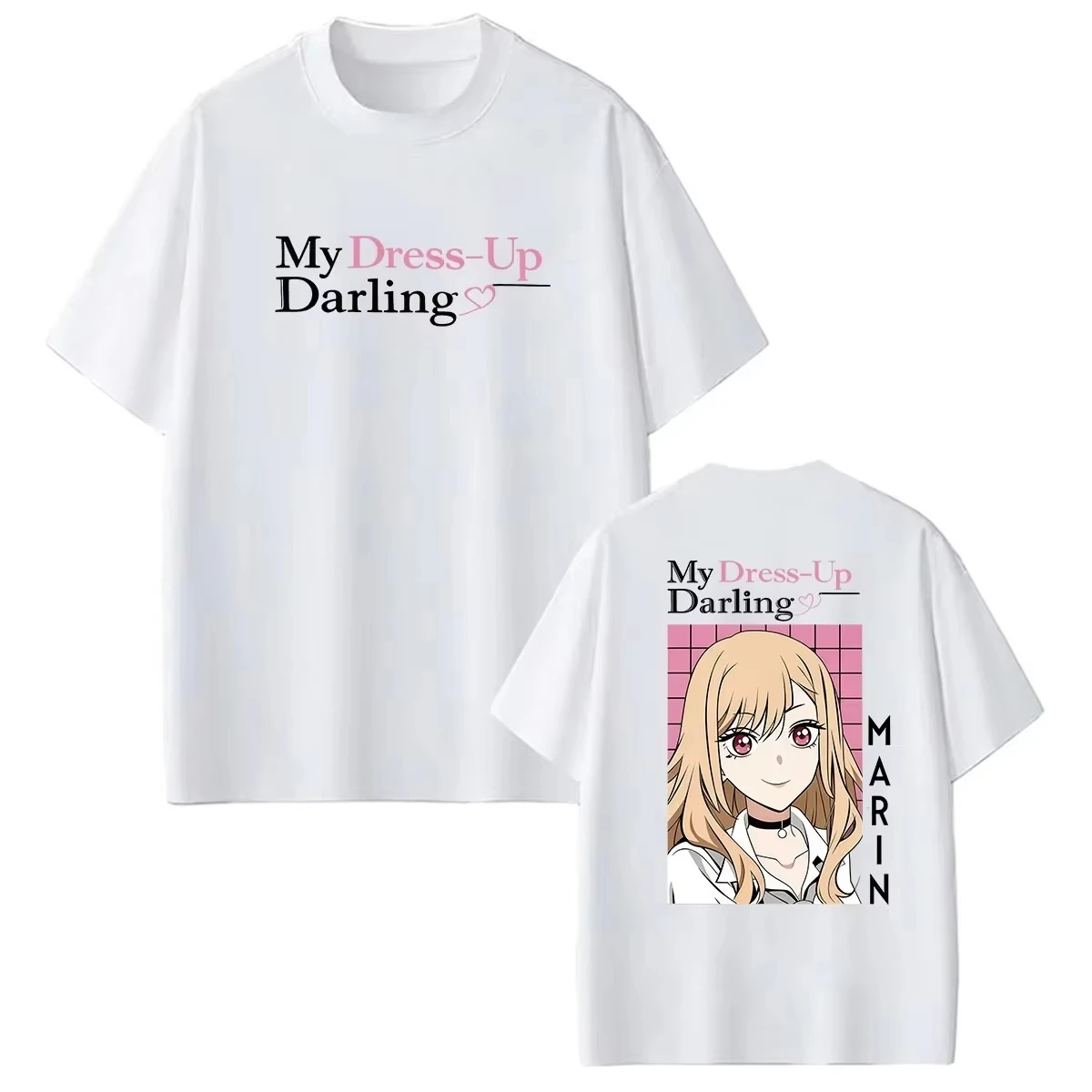 Bestselling Anime Kitagawa Marin My Dress-Up Darling Graphic Y2K Unisex Cute Print Crew Neck Casual T-shirt