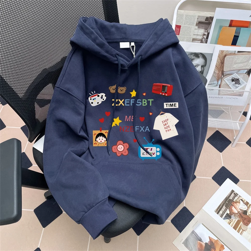 

Мужская толстовка в стиле американского ретро с воротником-стойкой, свободного кроя, с начесом, удлиненная, для колледжа