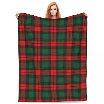 Weihnachten rot grün Tartan Plaid karierte Decke Flanell Textil Dekor Weihnachten schottischen Holzfäller ultra-weiche Decke