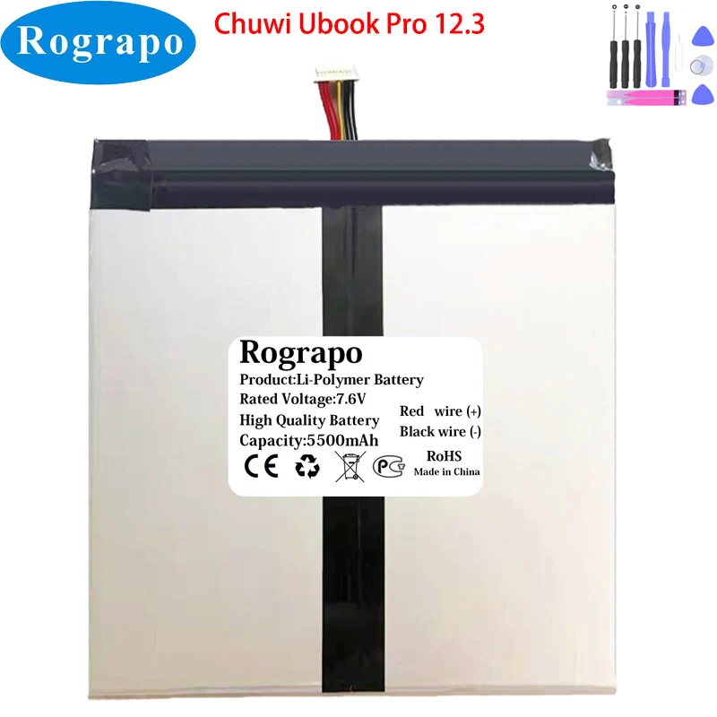 

New 7.6V 5000mAh H-35130148P Tablet PC Battery For Chuwi Ubook Pro 12.3 Tablet PC M3 Notebook Accumulator with 7-Wire Plug