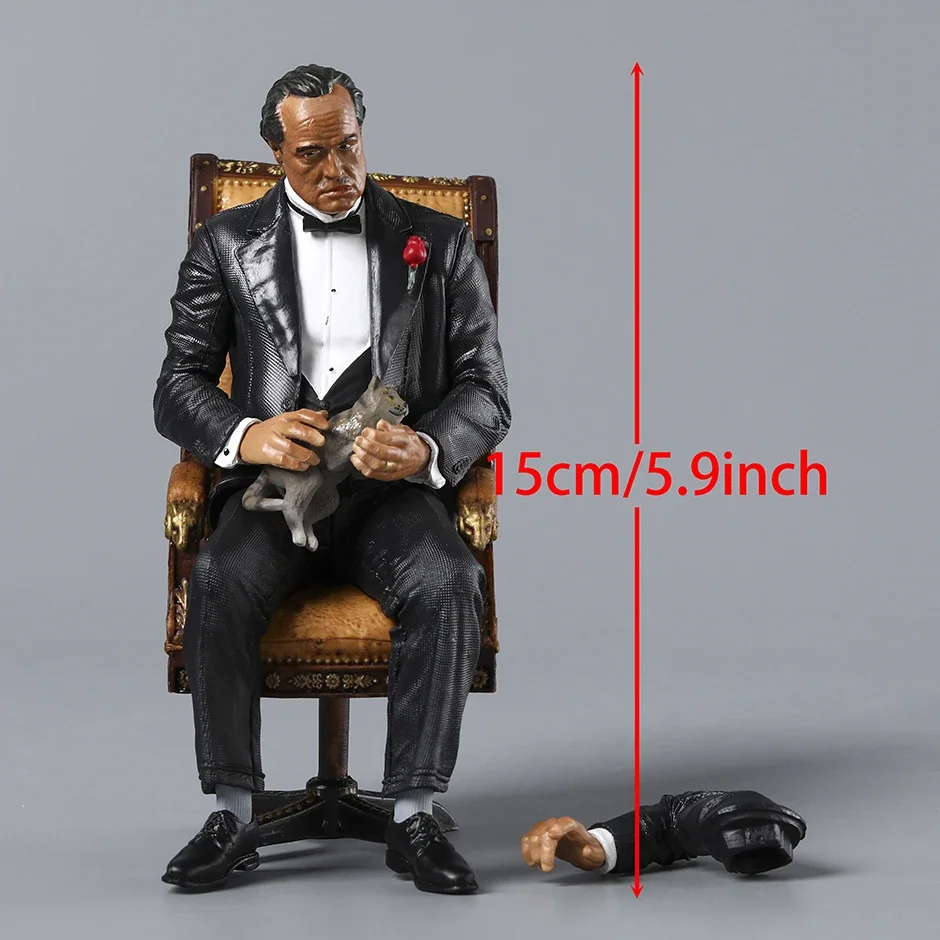 De Godfather Vito Corleone 6" Model Figuur Pop Decoratie Speelgoed Hobby Vakantiecadeau