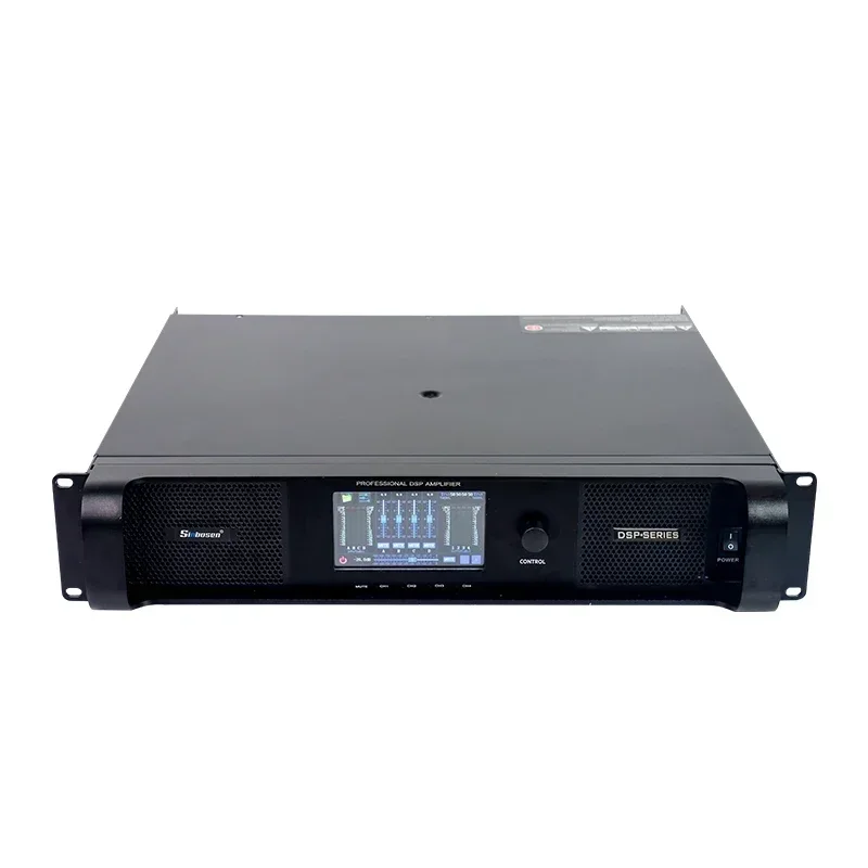 2024 Dsp10000Q Touch Screen AES FIR Class TD 2U Upgraded Professional Audio Dsp Switching Power Amplifier