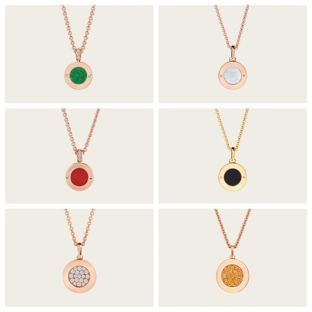

S925 round cake necklace, the meaning of ultimate luxury, unparalleled style