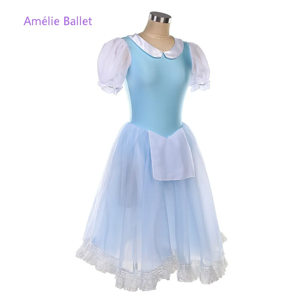 23147 Sky Blue Spandex Bodice with Layers Soft Tulle Tutu Skirt Girls & Women Stage Performance Dance Dresses