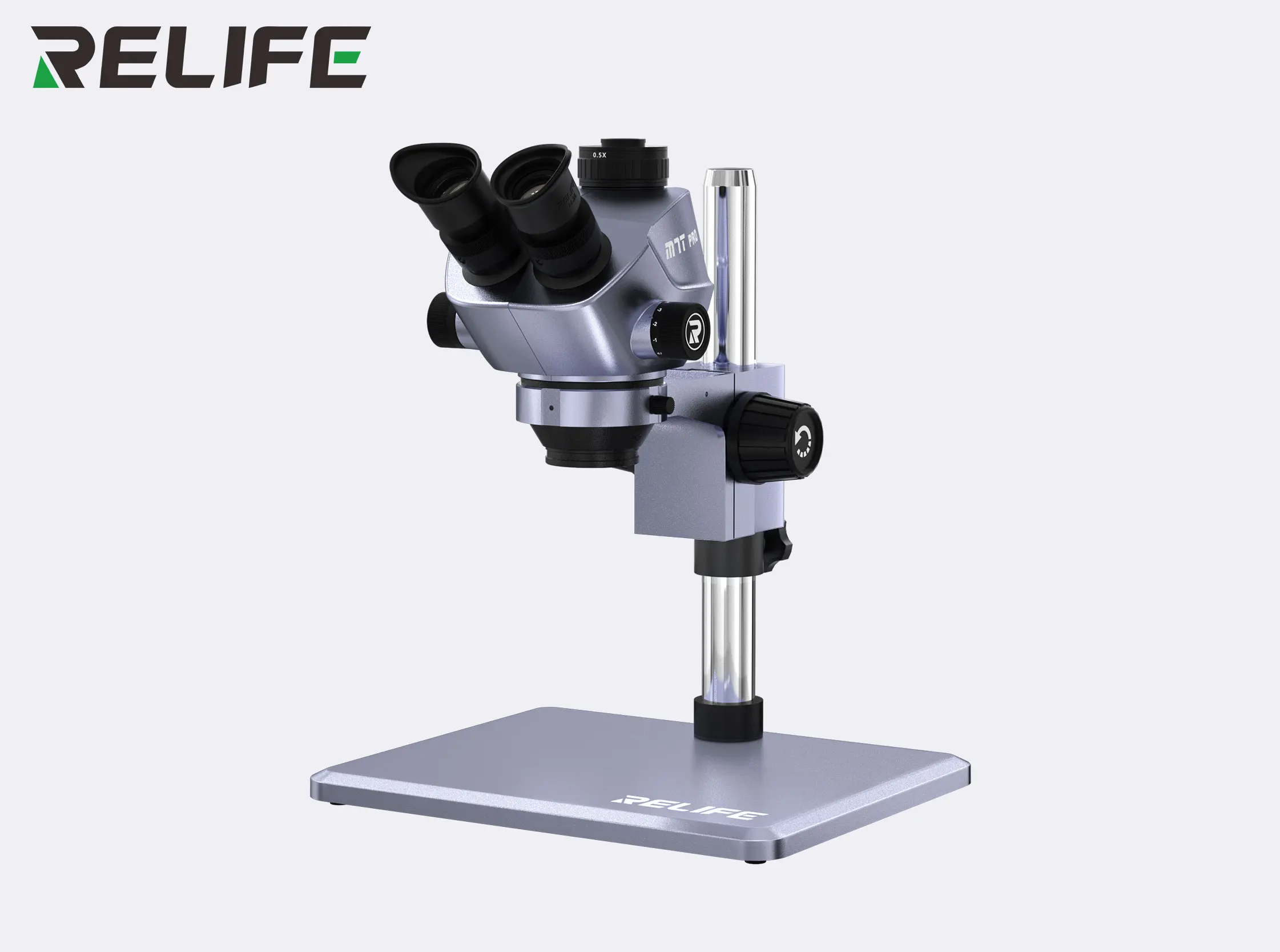 RELIFE RL-M7T Pro-B11 7X-50X Trendy color Series Microscopes WF10X/22 Eyepiece, Large Field of View Repair Tools ﻿