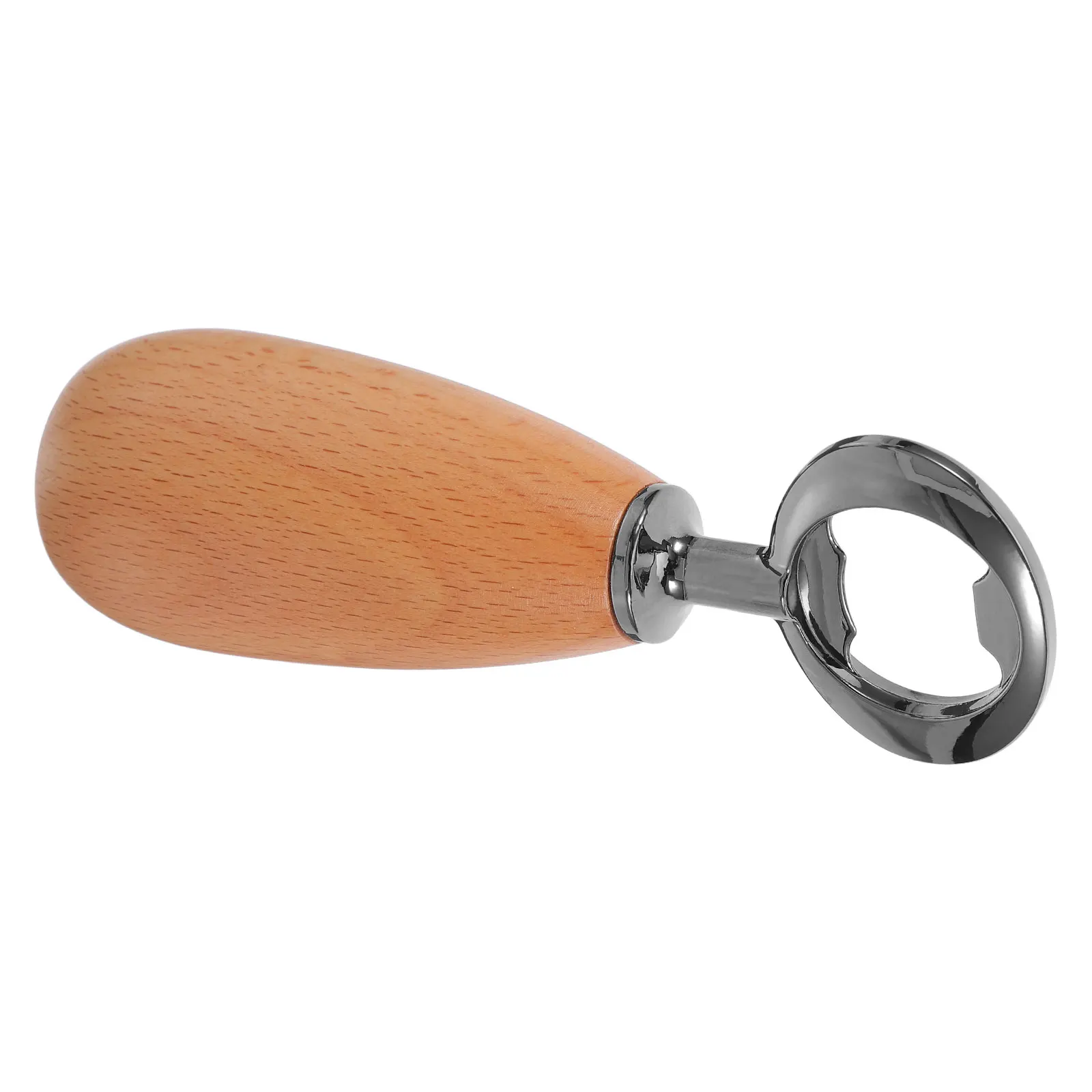 

Beer Bottle Opener Wooden Handle Light Brown Portable Handheld Pop Can Soda Remover Kitchen Bar Party Manual Beverage Cap Opener