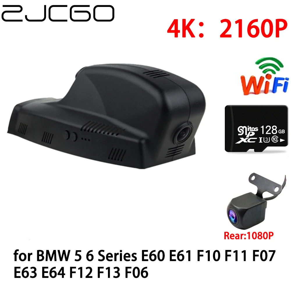 

ZJCGO Car DVR Dash Cam Wifi Front Rear Camera 2 Lens Parking Monitor for BMW 5 6 Series E60 E61 F10 F11 F07 E63 E64 F12 F13 F06