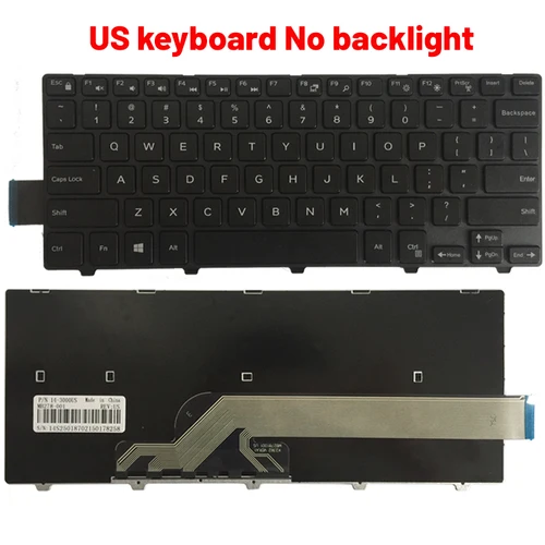 Imagen 2 del producto Para DELL Inspiron 14 3000 3452 3458 3459 3442 3467 5447 5448 5441 5455 5458 5457 5459 7447 teclado de ordenador portátil EE. UU./latino/Brasil