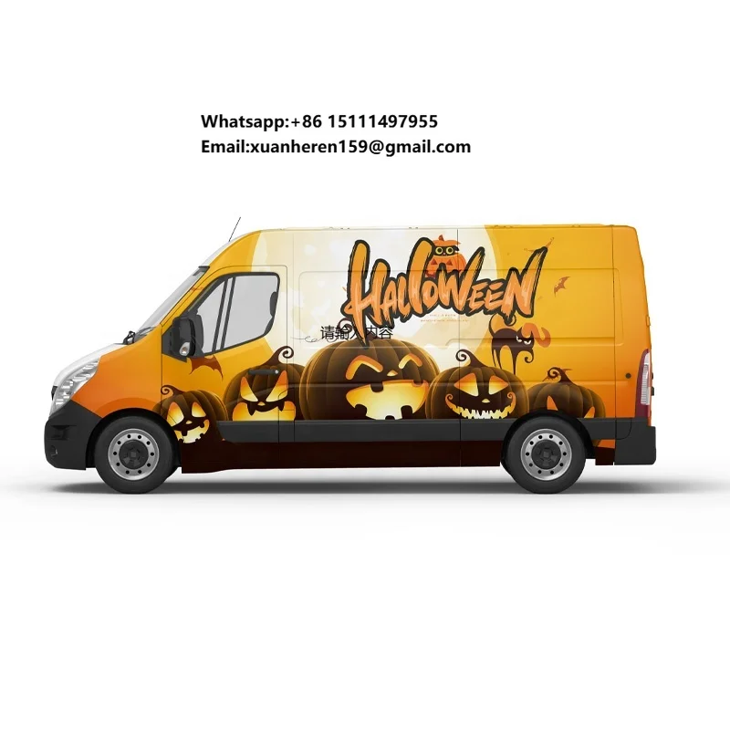 Custom Printed Cartoon Car Wrap Vinyl Custom Full Body Sticker Waterproof PVC Auto Wrap Vinyl Film Decorative Car Body Film