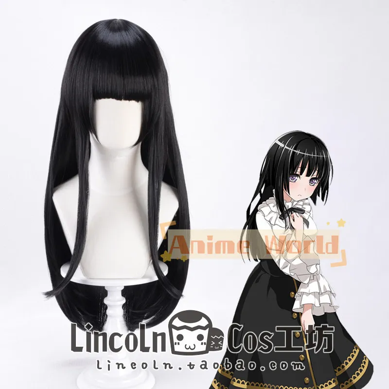 

Anime BanG Dream Shirokane Rinko Cos Cosplay Wig Halloween Carnival Party Props Synthetic Hair Heat Resistant Fiber + Wig Cap