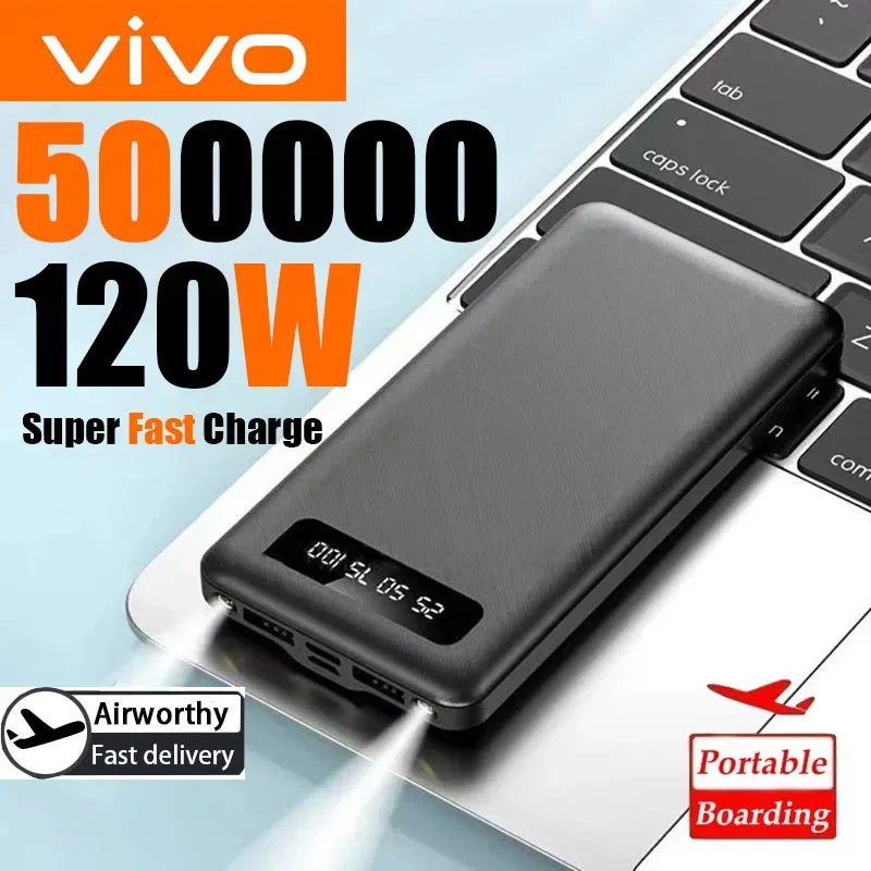 VIVO 200000mAh 120W قوة البنك سوبر شحن سريع البطارية عالية السعة شاشة ديجيتال قوة البنك آيفون سامسونج هواوي #1