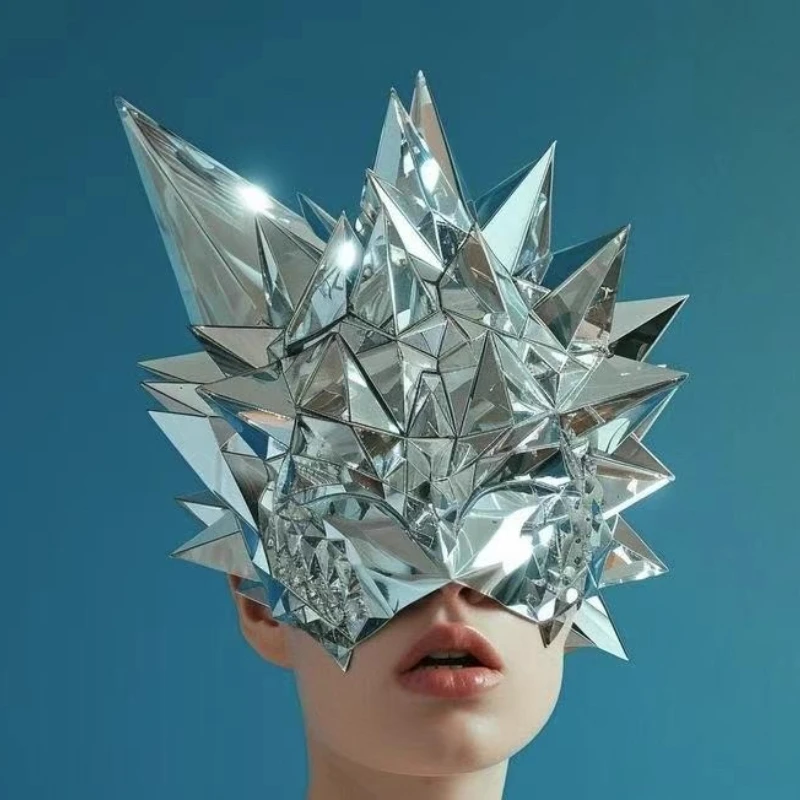 Casco de Cosplay personalizado con personalidad Tech-Savvy, puesta en escena, fiesta, club nocturno