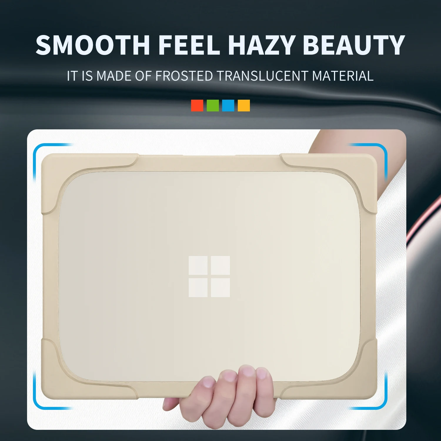 Shockproof Case for Microsoft Surface Laptop Go 1 2 2022 2020 Laptop Case for Model 1934 3710 with Laptop Stand