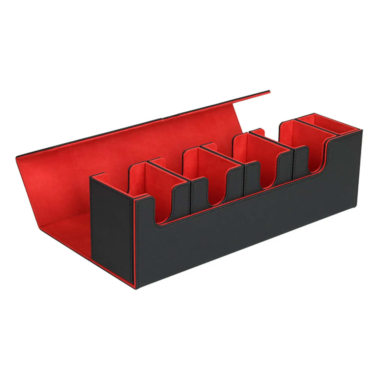 Collectible Game Card Case Protector Container for Trading Card Deck Box Holder with Dividers Storage Organizer for MTG