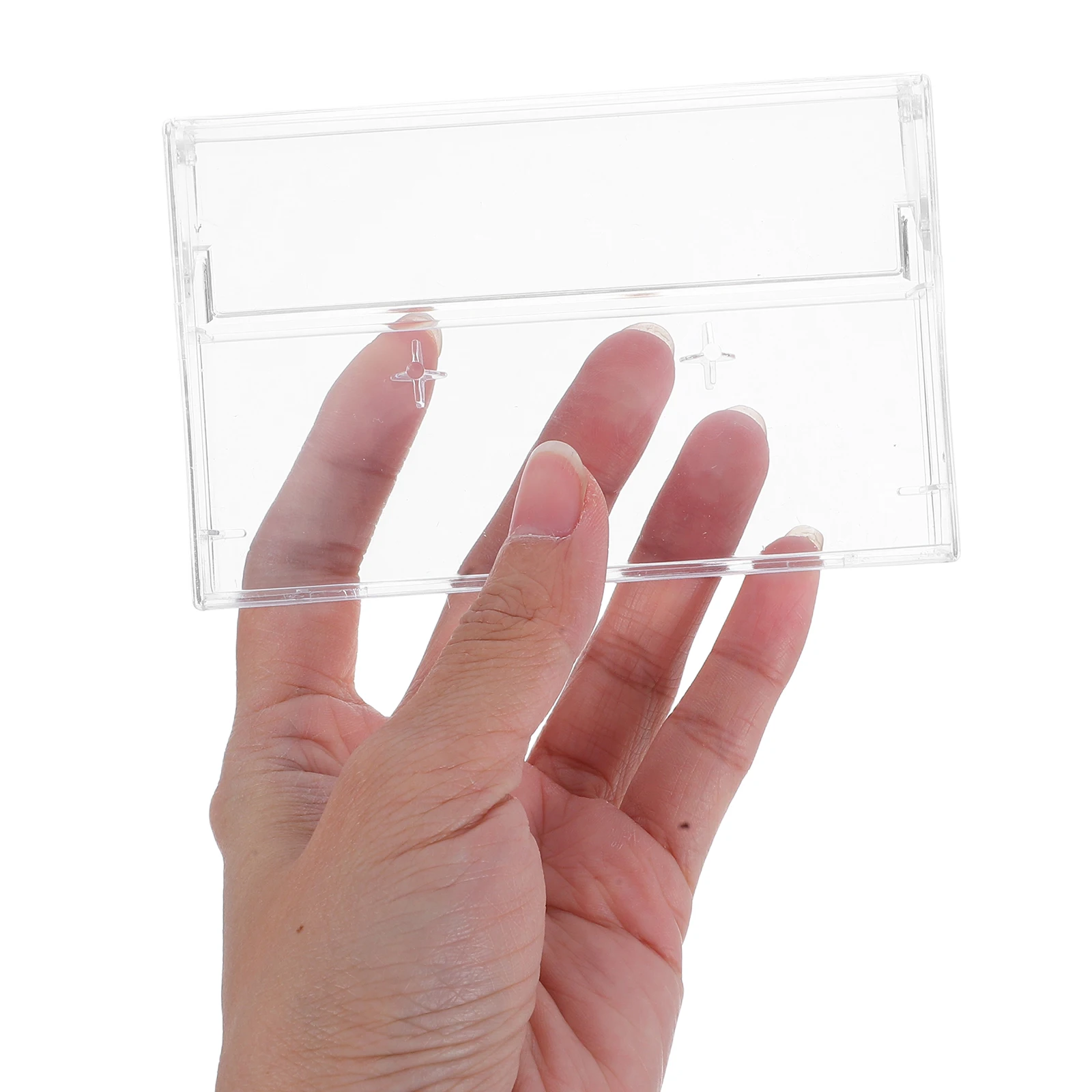 

2 pcs Transparent Clear Plastic Dustproof Moisture Resistant Compact Size For Sewing Supplies Jewelry Box Clear Holder