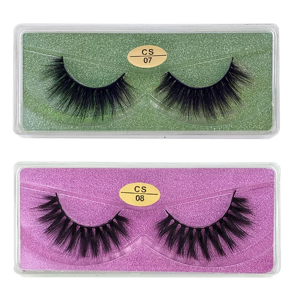 20 คู่ 3D Mink Lashes ขายส่งธรรมชาติ Fluffy Wispy ขนตาปลอมแพ็คแต่งหน้านุ่มหนาขนตาปลอมจํานวนมาก